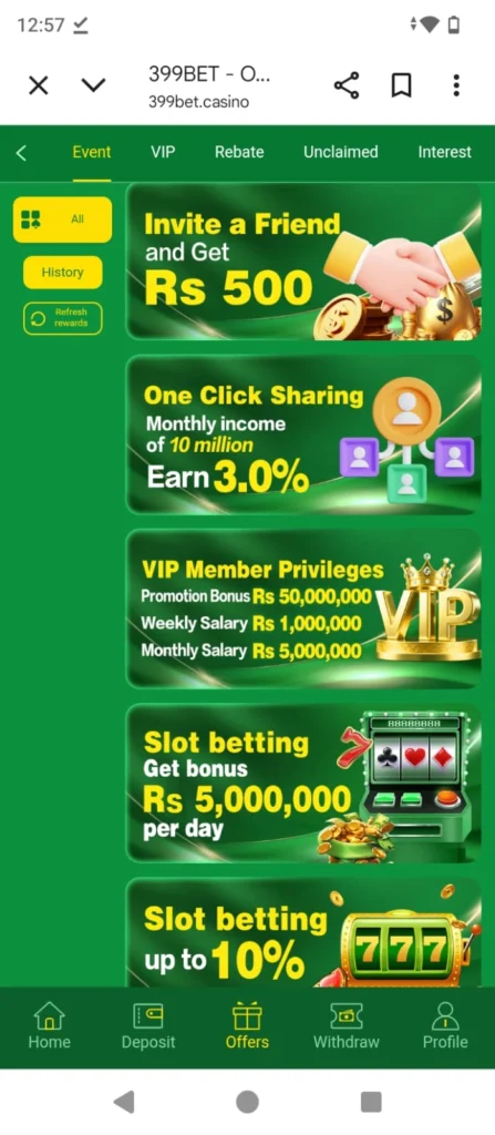 399 Bet Game bonus image