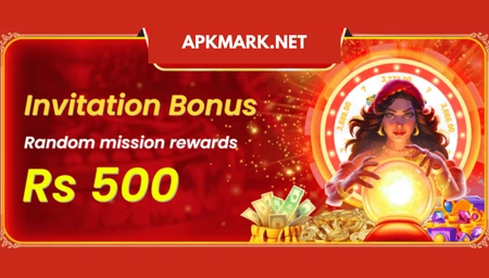 C99 Game banner showing “Invite 1 and get 500 PKR” offer, official APK download, and featured on APKMark.net
