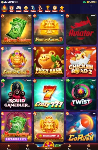 Daulat 777 Game lobby showing Teen Patti, Poker, Roulette, Ludo, and Slots games