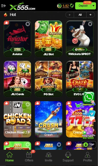 X555 Game Lobby – Explore Slots, Poker, Teen Patti, and Live Casino Games in X 555 Game