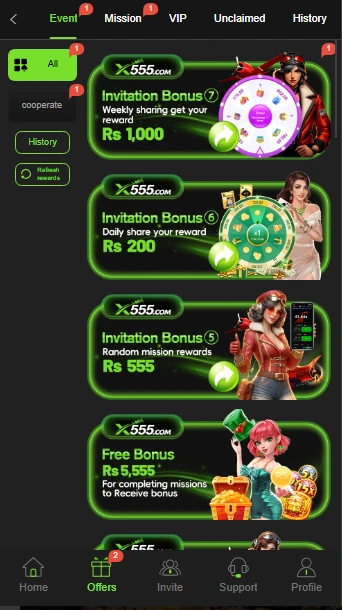 X555 Game Exclusive Offers and Rewards – Daily Bonuses, Cashbacks, and VIP Benefits