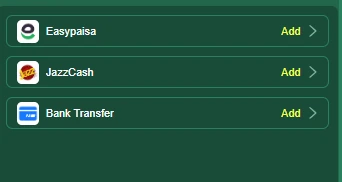 DHK88 Game deposit methods with EasyPaisa and JazzCash Pakistan