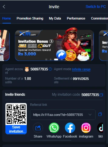 X111 Game referral program – Invite friends and earn real cash rewards in Pakistan