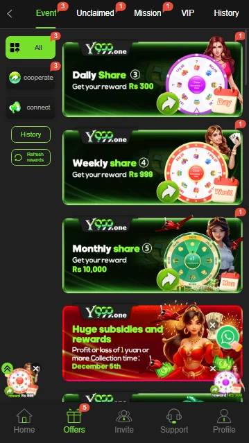 Y444 Game Bonus and Promotions – Daily Login, Referral, and Deposit Rewards
