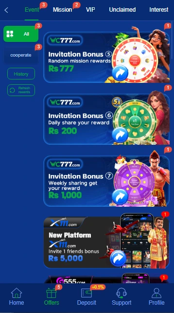 Wc777 Game Lobby – Play Slots, Poker, Teen Patti, Andar Bahar, Roulette in Pakistan