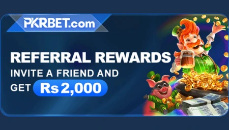 Invite friends and earn 2000 PKR bonus on PkrBet Game