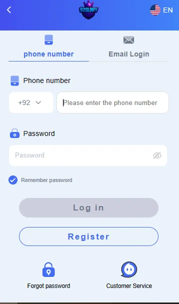 92 Glory Game Login Guide Pakistan