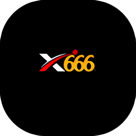 X666 Game logo with dynamic X and bold 666 on a black background