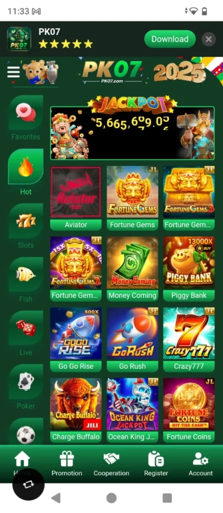 Slot PK Game list image